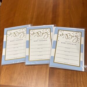 NEW 30 Hallmark Boy Baby Shower invite cards with envelopes Oh Boy